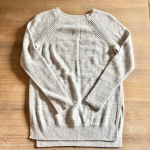 Lou & Grey Alpaca Wool Blend Sweater Tunic in Heather Gray, Size XXS